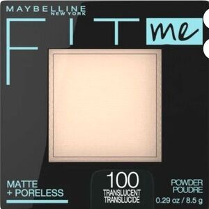 🆕 Maybelline Fit Me Matte +Poreless Pressed Face Powder Makeup, 100 Translucent